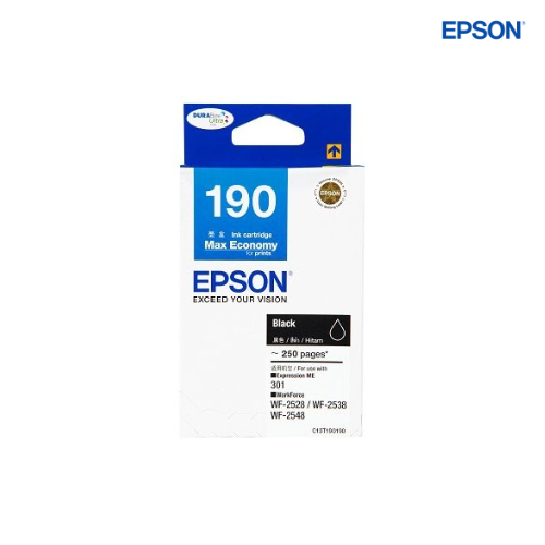 ตลับหมึกอิงค์เจ็ท Epson Original Ink Cartridge 190 Black, T190190
